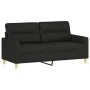 2-seater sofa with black fabric cushions 140 cm by , Sofas - Ref: Foro24-3200825, Price: 230,11 €, Discount: %
