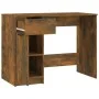 Schreibtisch aus geräuchertem Eichensperrholz, 100 x 50 x 75 cm von , Schreibtische - Ref: Foro24-817126, Preis: 86,65 €, Rab...