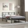 Estructura de cama con cabecero metal negro 120x190 cm de , Camas y somieres - Ref: Foro24-372176, Precio: 95,11 €, Descuento: %