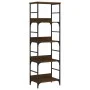 Oak brown engineered wood shelving 50x33x153 cm by , Bookcases and shelves - Ref: Foro24-835278, Price: 69,82 €, Discount: %