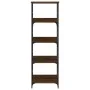 Estantería de madera de ingeniería marrón roble 50x33x153 cm de , Librerías y estanterías - Ref: Foro24-835278, Precio: 69,82...
