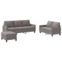 Sofa set with cushions 3 pieces taupe gray fabric by , Sofas - Ref: Foro24-3201475, Price: 534,00 €, Discount: %