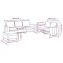 Sofa set with cushions 3 pieces taupe gray fabric by , Sofas - Ref: Foro24-3201475, Price: 534,00 €, Discount: %