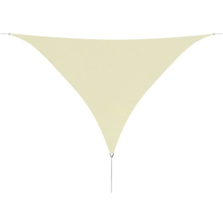 Toldo de vela triangular tela Oxford color crema 5x5x5 m by vidaXL, Umbrellas - Ref: Foro24-42301, Price: 40,38 €, Discount: %