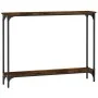 Konsolentisch aus geräuchertem Eichenholzwerkstoff, 100 x 22,5 x 75 cm von , Seitentische - Ref: Foro24-834017, Preis: 41,71 ...