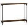Konsolentisch aus geräuchertem Eichenholzwerkstoff, 100 x 22,5 x 75 cm von , Seitentische - Ref: Foro24-834017, Preis: 41,61 ...