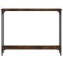 Konsolentisch aus geräuchertem Eichenholzwerkstoff, 100 x 22,5 x 75 cm von , Seitentische - Ref: Foro24-834017, Preis: 41,61 ...