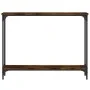 Smoked oak engineered wood console table 100x22.5x75 cm by , Side tables - Ref: Foro24-834017, Price: 39,95 €, Discount: %