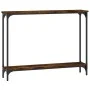 Konsolentisch aus geräuchertem Eichenholzwerkstoff, 100 x 22,5 x 75 cm von , Seitentische - Ref: Foro24-834017, Preis: 41,71 ...