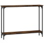Konsolentisch aus geräuchertem Eichenholzwerkstoff, 100 x 22,5 x 75 cm von , Seitentische - Ref: Foro24-834017, Preis: 41,61 ...