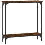 Konsolentisch aus geräuchertem Eichenholzwerkstoff, 75 x 22,5 x 75 cm von , Seitentische - Ref: Foro24-834022, Preis: 34,64 €...