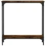 Konsolentisch aus geräuchertem Eichenholzwerkstoff, 75 x 22,5 x 75 cm von , Seitentische - Ref: Foro24-834022, Preis: 34,22 €...
