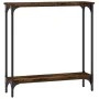 Konsolentisch aus geräuchertem Eichenholzwerkstoff, 75 x 22,5 x 75 cm von , Seitentische - Ref: Foro24-834022, Preis: 34,22 €...