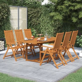Set de comedor de jardín 7 piezas madera maciza de acacia de vidaXL, Conjuntos de jardín - Ref: Foro24-41814, Precio: 676,11 ...