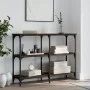 Oak brown engineered wood console table 100x29x75 cm by , Side tables - Ref: Foro24-834104, Price: 53,13 €, Discount: %