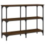 Konsolentisch aus eichenbraunem Holzwerkstoff, 100 x 29 x 75 cm von , Seitentische - Ref: Foro24-834104, Preis: 53,81 €, Raba...