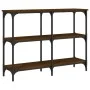 Oak brown engineered wood console table 100x29x75 cm by , Side tables - Ref: Foro24-834104, Price: 53,13 €, Discount: %