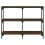 Oak brown engineered wood console table 100x29x75 cm by , Side tables - Ref: Foro24-834104, Price: 53,13 €, Discount: %