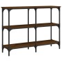 Konsolentisch aus eichenbraunem Holzwerkstoff, 100 x 29 x 75 cm von , Seitentische - Ref: Foro24-834104, Preis: 53,81 €, Raba...