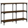Oak brown engineered wood console table 100x29x75 cm by , Side tables - Ref: Foro24-834104, Price: 53,13 €, Discount: %