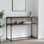 Oak brown engineered wood console table 100x35.5x75 cm by , Side tables - Ref: Foro24-834069, Price: 51,79 €, Discount: %