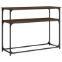 Oak brown engineered wood console table 100x35.5x75 cm by , Side tables - Ref: Foro24-834069, Price: 51,79 €, Discount: %