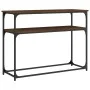 Oak brown engineered wood console table 100x35.5x75 cm by , Side tables - Ref: Foro24-834069, Price: 51,16 €, Discount: %