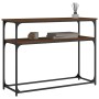 Oak brown engineered wood console table 100x35.5x75 cm by , Side tables - Ref: Foro24-834069, Price: 51,79 €, Discount: %
