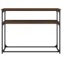 Oak brown engineered wood console table 100x35.5x75 cm by , Side tables - Ref: Foro24-834069, Price: 51,79 €, Discount: %