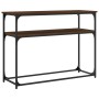 Oak brown engineered wood console table 100x35.5x75 cm by , Side tables - Ref: Foro24-834069, Price: 51,79 €, Discount: %