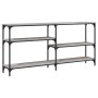 Mesa consola madera de ingeniería gris Sonoma 160x29x75 cm de , Mesas auxiliares - Ref: Foro24-834088, Precio: 73,92 €, Descu...