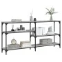 Sonoma gray engineered wood console table 160x29x75 cm by , Side tables - Ref: Foro24-834088, Price: 72,99 €, Discount: %