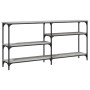 Sonoma gray engineered wood console table 160x29x75 cm by , Side tables - Ref: Foro24-834088, Price: 73,92 €, Discount: %