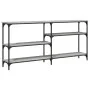 Sonoma gray engineered wood console table 160x29x75 cm by , Side tables - Ref: Foro24-834088, Price: 72,99 €, Discount: %