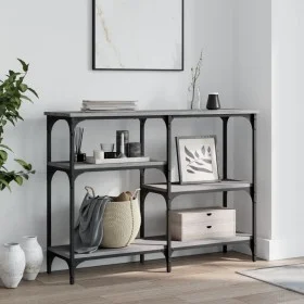 Sonoma gray engineered wood console table 102x29x75 cm by , Side tables - Ref: Foro24-834083, Price: 58,06 €, Discount: %