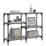 Sonoma gray engineered wood console table 102x29x75 cm by , Side tables - Ref: Foro24-834083, Price: 58,06 €, Discount: %