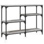 Mesa consola madera de ingeniería gris Sonoma 102x29x75 cm de , Mesas auxiliares - Ref: Foro24-834083, Precio: 58,82 €, Descu...