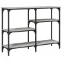 Sonoma gray engineered wood console table 102x29x75 cm by , Side tables - Ref: Foro24-834083, Price: 58,06 €, Discount: %