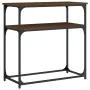 Konsolentisch aus eichenbraunem Holzwerkstoff, 75 x 35,5 x 75 cm von , Seitentische - Ref: Foro24-834074, Preis: 45,60 €, Rab...
