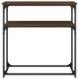Konsolentisch aus eichenbraunem Holzwerkstoff, 75 x 35,5 x 75 cm von , Seitentische - Ref: Foro24-834074, Preis: 45,60 €, Rab...