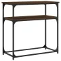 Konsolentisch aus eichenbraunem Holzwerkstoff, 75 x 35,5 x 75 cm von , Seitentische - Ref: Foro24-834074, Preis: 45,60 €, Rab...