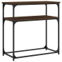 Oak brown engineered wood console table 75x35.5x75 cm by , Side tables - Ref: Foro24-834074, Price: 46,19 €, Discount: %