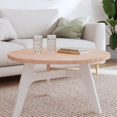 Rundes Brett aus massivem Buchenholz Ø80x2,5 cm von , Tischplatten - Ref: Foro24-355918, Preis: 89,64 €, Rabatt: %
