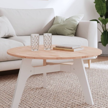 Rundes Brett aus massivem Buchenholz Ø80x1,5cm von , Tischplatten - Ref: Foro24-355911, Preis: 84,76 €, Rabatt: %
