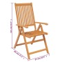 Garden dining set 7 pieces solid acacia wood by vidaXL, Garden sets - Ref: Foro24-41814, Price: 676,11 €, Discount: %