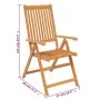 Garden dining set 7 pieces solid acacia wood by vidaXL, Garden sets - Ref: Foro24-41814, Price: 674,95 €, Discount: %