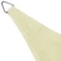 Toldo de vela triangular HDPE 3,6x3,6x3,6 m color crema de vidaXL, Sombrillas - Ref: Foro24-42290, Precio: 23,18 €, Descuento: %