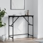 Mesa consola madera de ingeniería negra 75x32x75 cm de , Mesas auxiliares - Ref: Foro24-834060, Precio: 37,90 €, Descuento: %