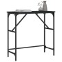 Mesa consola madera de ingeniería negra 75x32x75 cm de , Mesas auxiliares - Ref: Foro24-834060, Precio: 37,90 €, Descuento: %