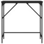 Mesa consola madera de ingeniería negra 75x32x75 cm de , Mesas auxiliares - Ref: Foro24-834060, Precio: 37,90 €, Descuento: %